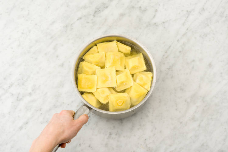 Cuire les ravioli
