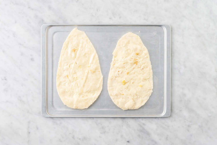 Préparer le naan à l’ail