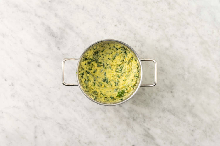 Écraser les pommes de terre