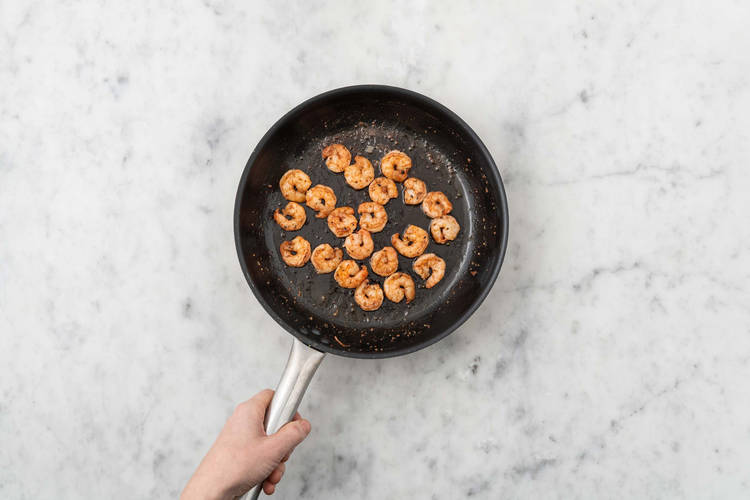 Faire cuire les crevettes