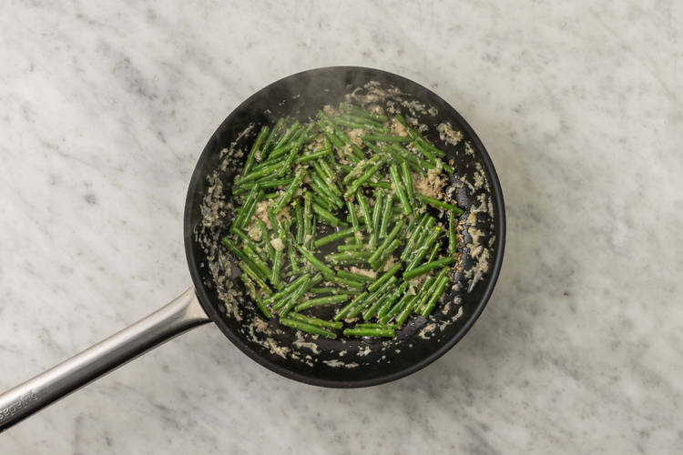 Cook green beans