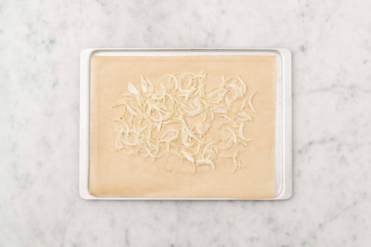 Zwiebeln backen