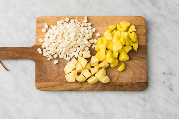 Préparer les ingrédients pour la purée