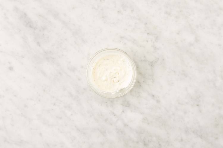 Make dill-garlic sour cream