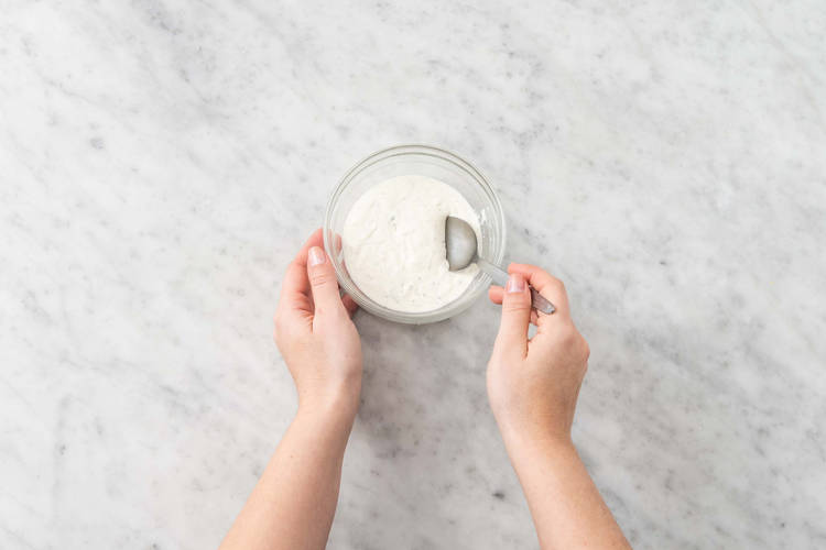 Make yogurt feta dip