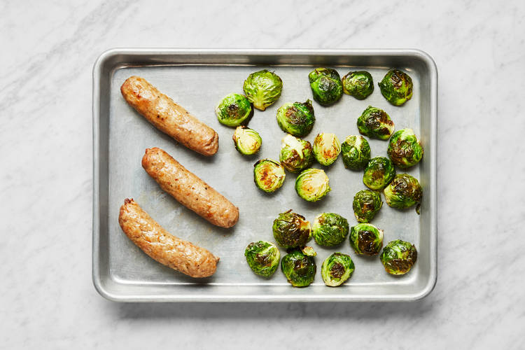 Roast Sprouts & Sausage