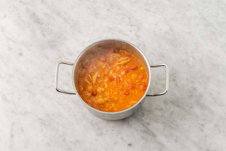 Aggiungere la pasta