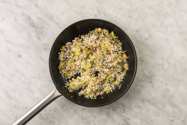 Commencer le risotto