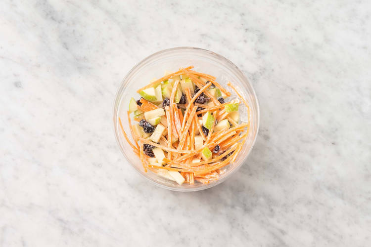 Make carrot-apple slaw