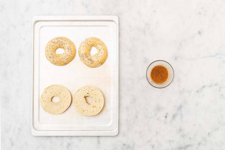 Enfourner et faire la vinaigrette