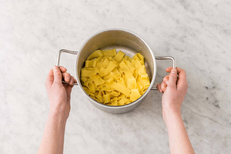 Pappardelle koken