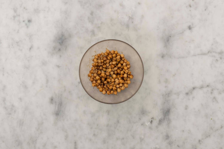 Marinate chickpeas