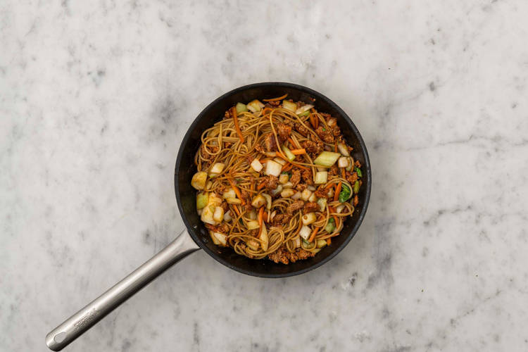 Terminer les nouilles