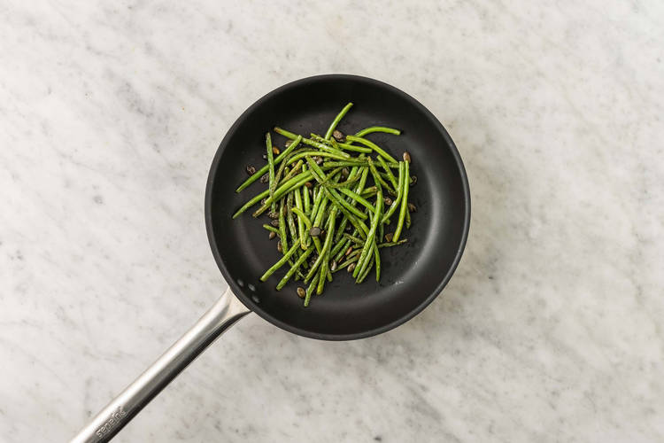 Steg grønne bønner