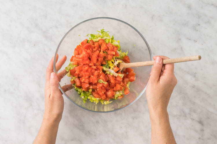 Préparer la salade
