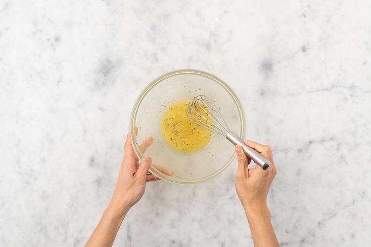 Salatdressing zubereiten