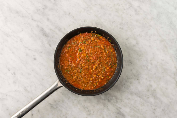 Faire cuire la sauce