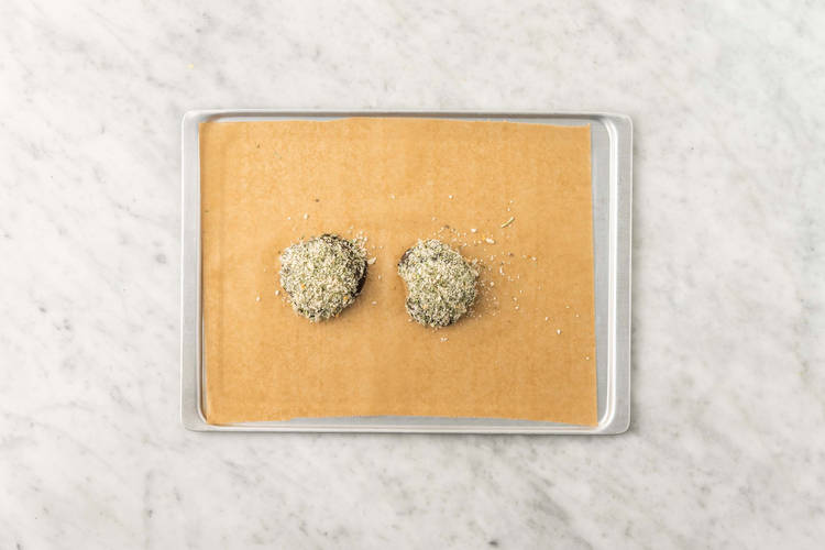 Enrober les champignons portobello