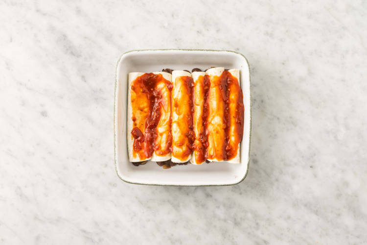 Build enchiladas