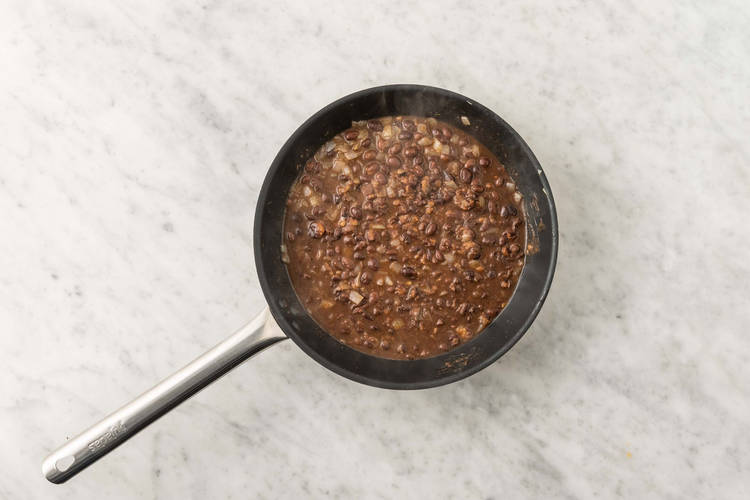Make black bean filling