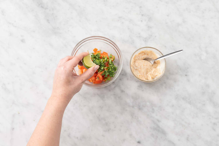 Bland cajunmayonnaise