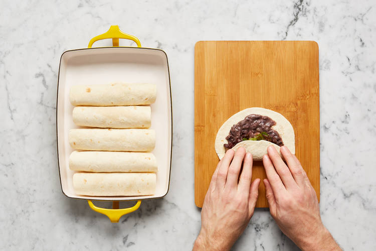 Assemble Enchiladas