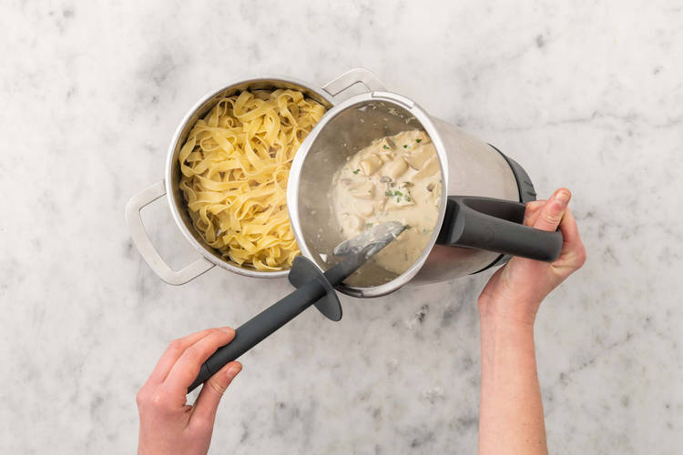 Pasta fertigstellen