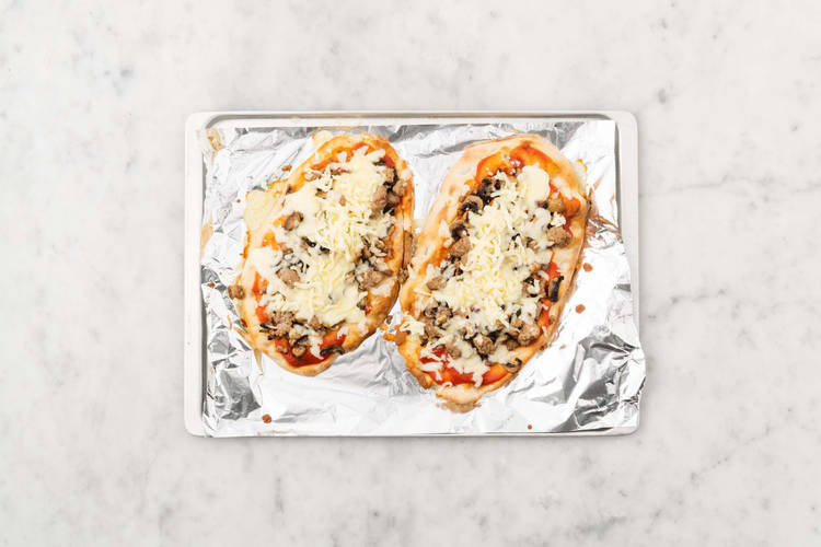 Assemble and finish flatbreads