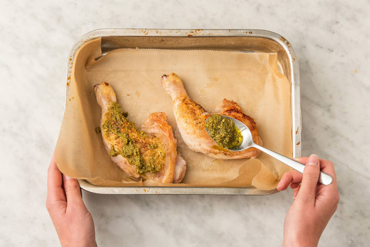 Pouletkeulen backen