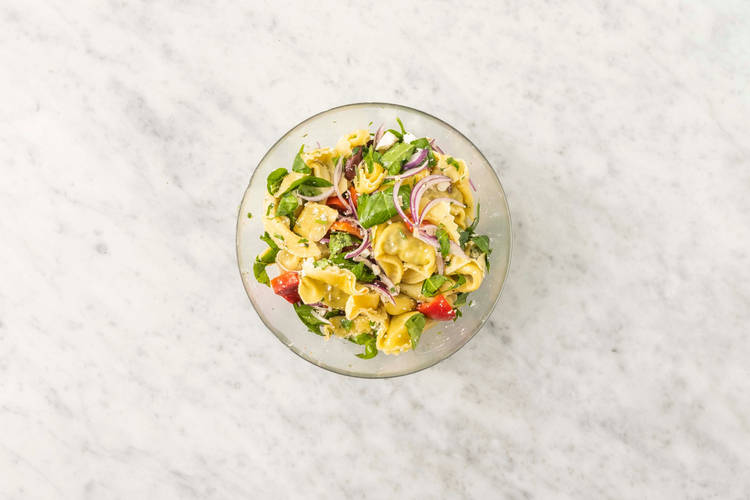 Bland pasta og grøntsager