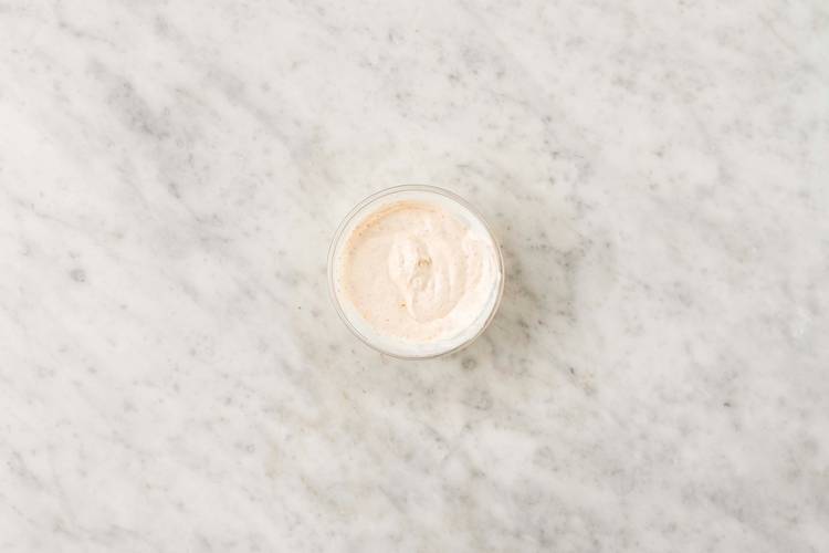 Mix the Harissa Yoghurt