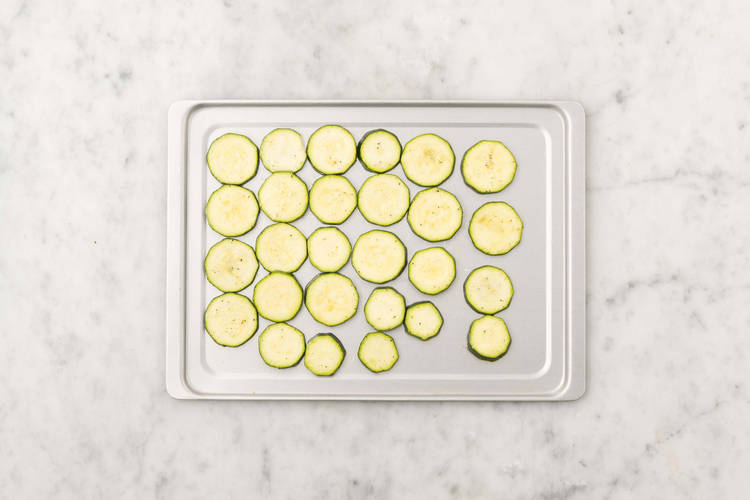 Faire rôtir les courgettes