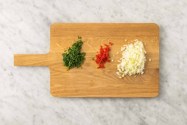 Tagliare gli ingredienti