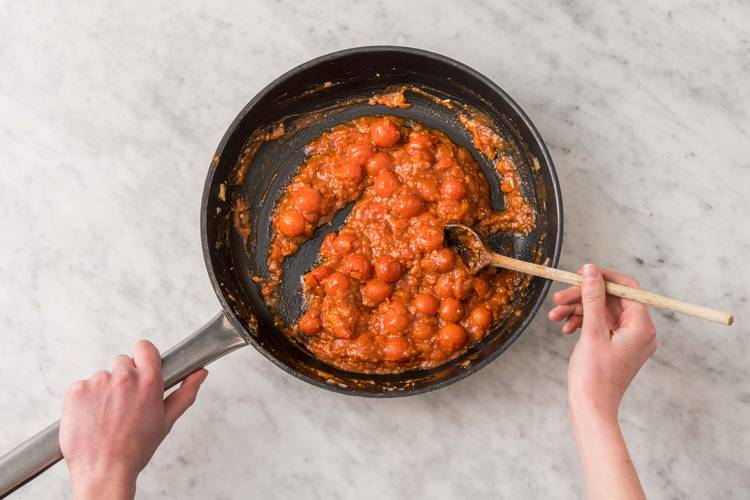Cherrytomaten bakken