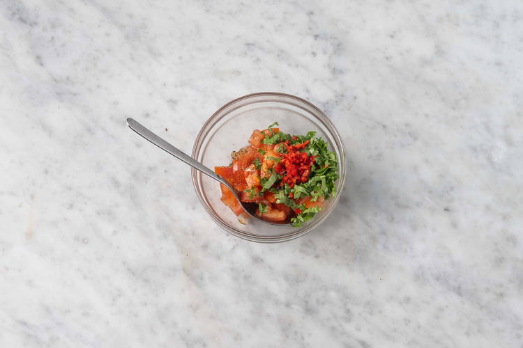 Blanda tomatsallad
