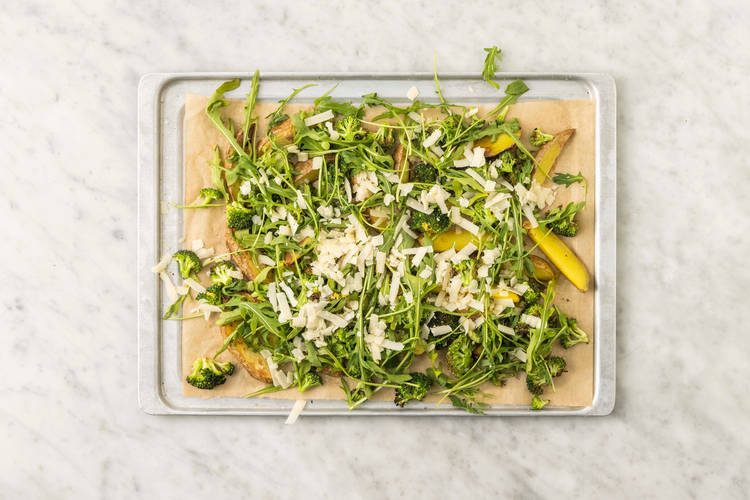 Bland kartofler og rucola
