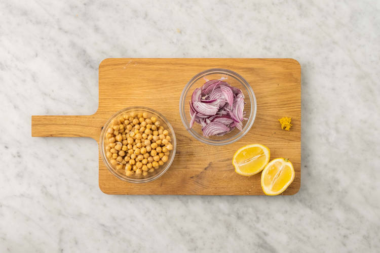 Forbered frukt og grønt