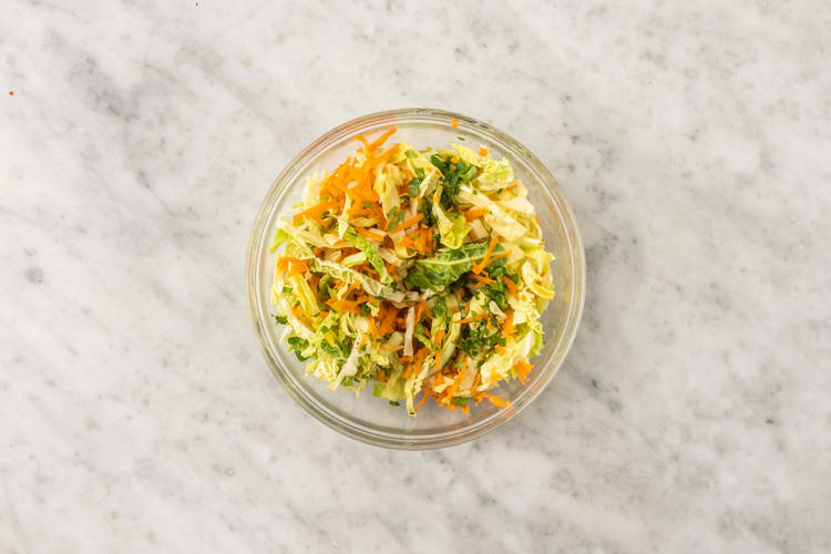 Förbered coleslaw