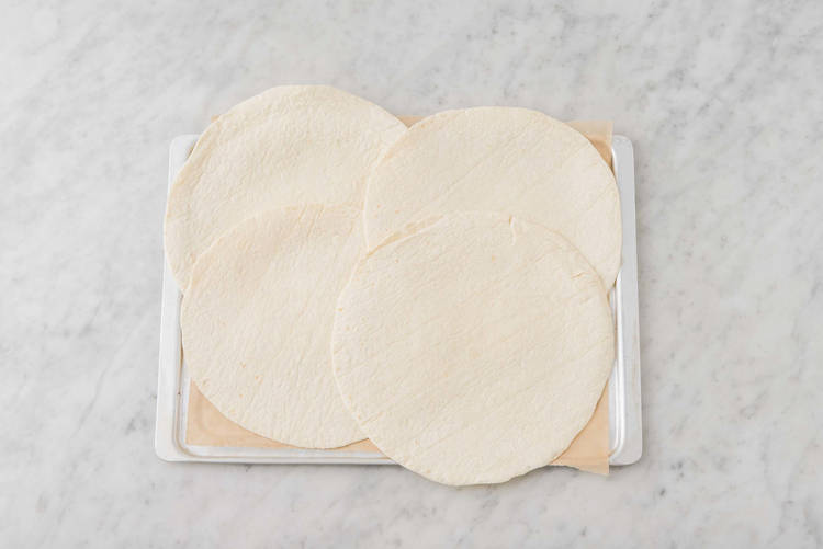 Värm tortillas