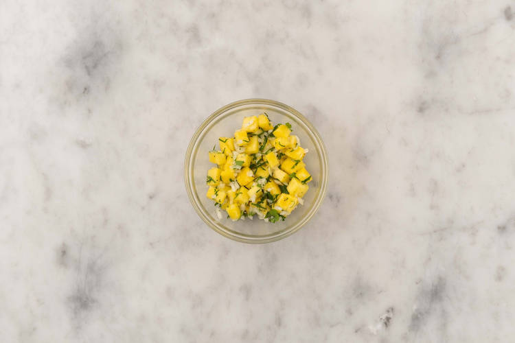 Make pineapple salsa