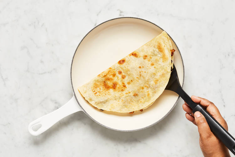 Assemble Quesadillas