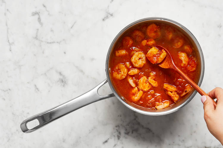 Make Stew & Cook Shrimp