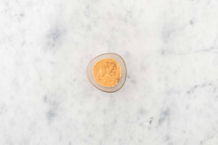 Make BBQ mayo and finish prep