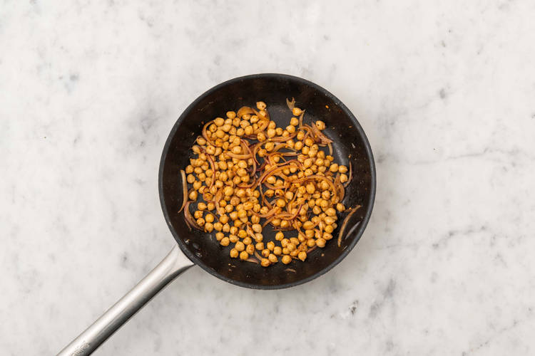 Kichererbsen rösten