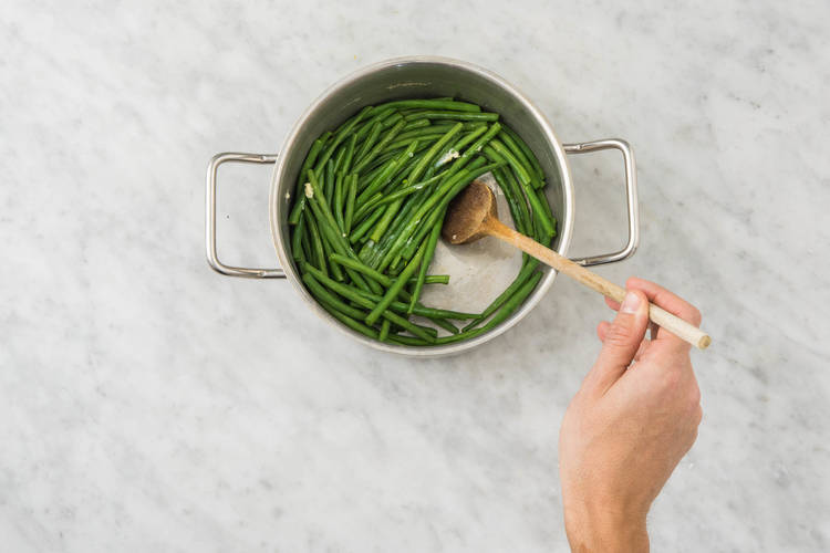 Cuire les haricots verts
