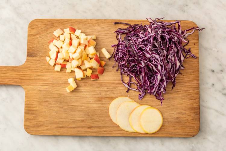 Préparer les ingrédients de la salade