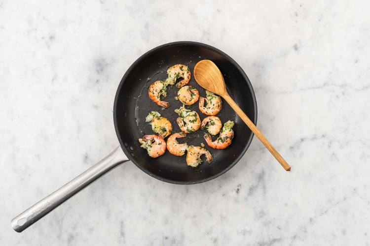 Cuire les crevettes