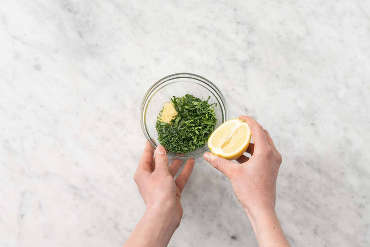 Förbered chimichurri