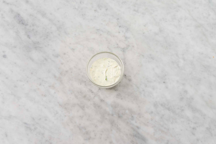 Make cilantro-lime crema