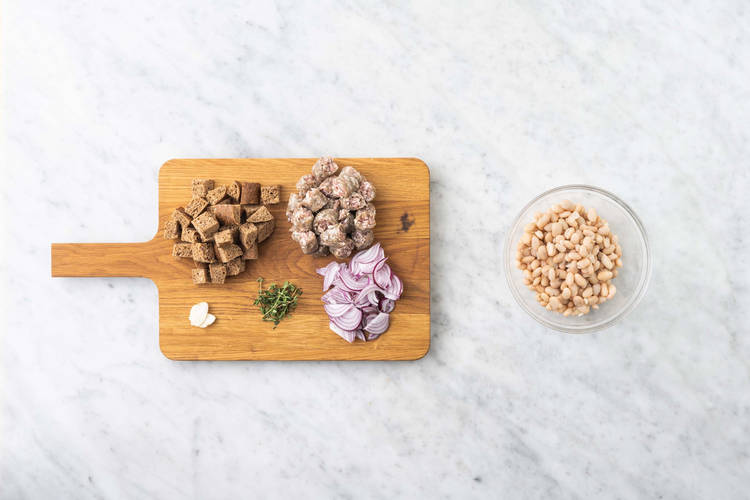 Tagliare gli ingredienti